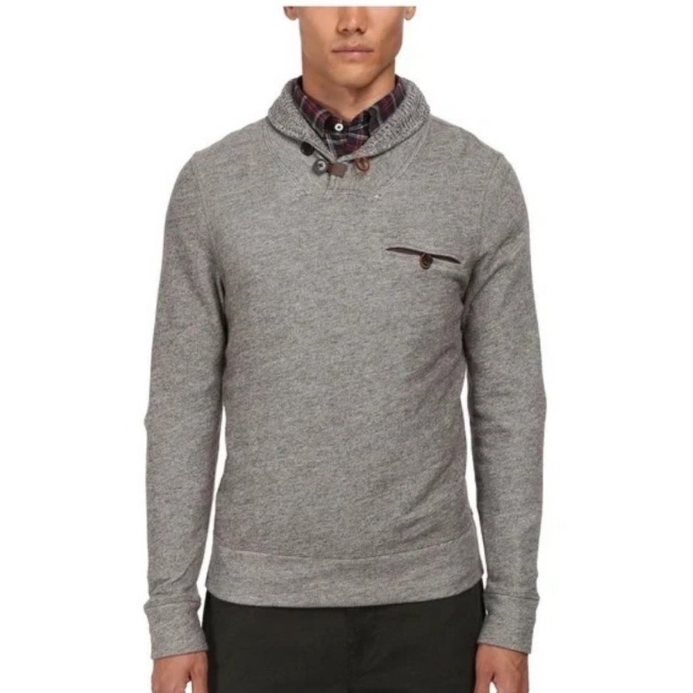 Billy Reid Shiloh Shawl Pullover Sweater Size Large EUC